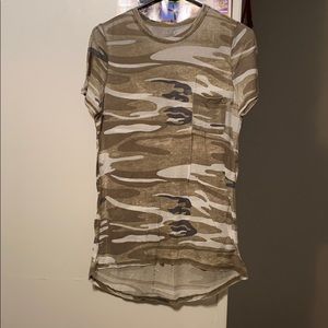 Camo see through shirt